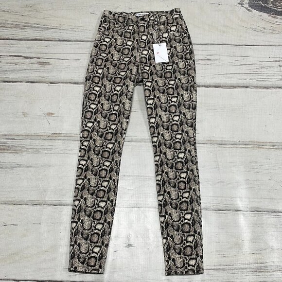 Good American Good Legs Jeans NWT Skinny Snake Skin Gray Size 2 / 26 - Picture 3 of 13